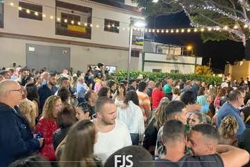 Concierto de tres bandas en la Plaza de Las Nieves en Lomo Magullo/Francisco Javier Santana.